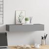 vidaXL Wall-mounted Drawer Shelf Grey 60x23.5x10cm MDF