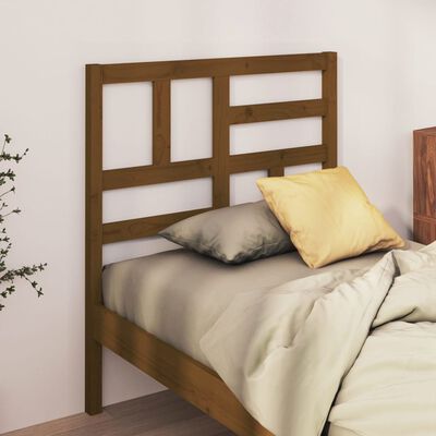 vidaXL Bed Headboard Honey Brown 96x4x104 cm Solid Wood Pine