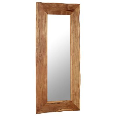 vidaXL Cosmetic Mirror 50x110 cm Solid Acacia Wood
