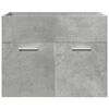 vidaXL 4 Piece Bathroom Furniture Set Concrete Grey Engineered Wood