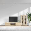 vidaXL TV Cabinet Set with Drawer FLORIN Sonoma Oak Engineered Wood