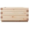 vidaXL Garden Planter 50x50x26.5 cm Solid Wood Pine