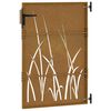 vidaXL Garden Gate 85x125 cm Corten Steel Grass Design