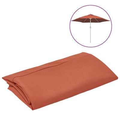 vidaXL Replacement Fabric for Outdoor Parasol Terracotta 300 cm