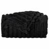 vidaXL Throw Blanket Black 240 x 220 cm Fleece
