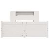 vidaXL Bookcase Bed without Mattress White 120x190cm Small Double Solid Wood Pine