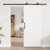 vidaXL Sliding Door ORKDAL White 83 x 202 cm Solid Pine Wood