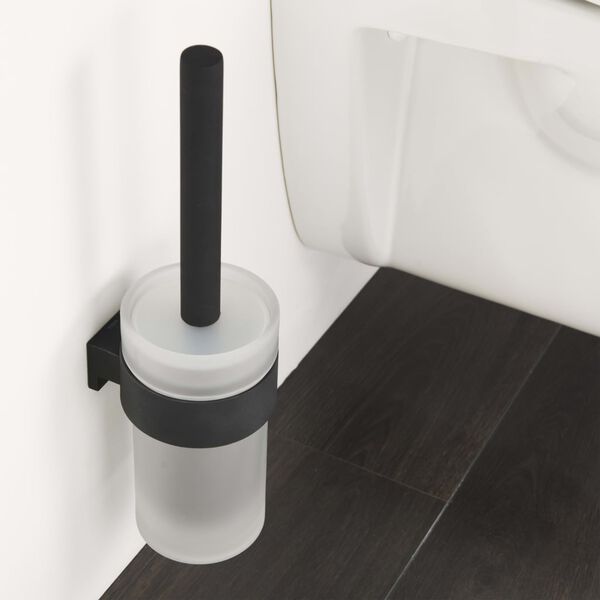 Tiger Toilet Brush and Holder "Bold" Matt Black