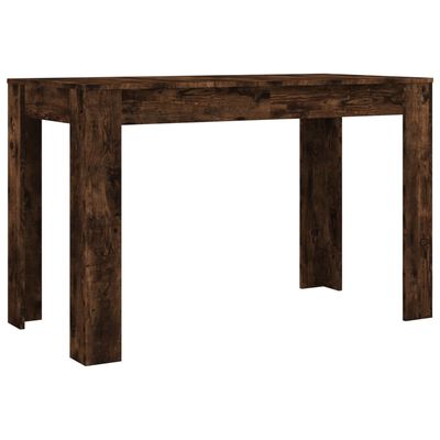 vidaXL Dining Table Smoked Oak 120x60x76 cm Engineered Wood