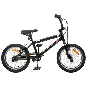 vidaXL BMX Bike 16 Inches for 5-8 Years Old Black