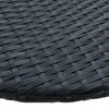 vidaXL Balcony Table 60x60x32 cm Black Poly Rattan