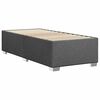 vidaXL Bed Frame without Mattress Dark Grey Single Fabric