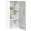 vidaXL Hanging Cabinet with Door Riga Concrete Grey 40 x 31 x 100 cm