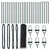 vidaXL Outdoor Hexagonal Fence Ground Fix 50 x 0.4 m PVC-Coated Steel