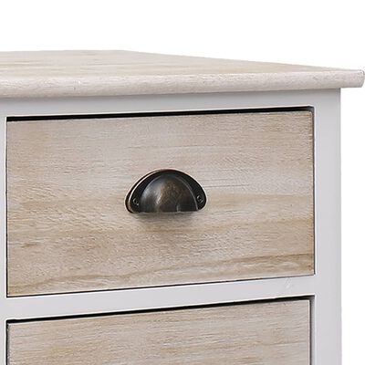 vidaXL TV Cabinet 108x30x40 cm Solid Paulownia Wood