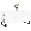 vidaXL Coffee Table White 102x44.5x50 cm Engineered Wood