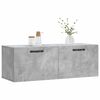vidaXL Wall Cabinet Concrete Grey 100x36.5x35 cm Engineered Wood