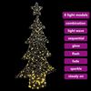 vidaXL Christmas Tree with 160 LEDs Warm white 150 cm Rattan