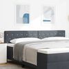vidaXL Headboard with Headboard Dark Grey 200 cm Faux Leather