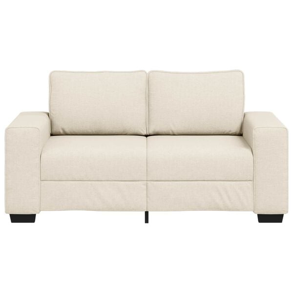 vidaXL Sofa Beige 160 x 77 x 82 cm Linen