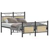 vidaXL Bed Frame without Mattress Sonoma Oak 120x200 cm Engineered Wood