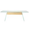 vidaXL Coffee Table Transparent 110 x 55 x 40 cm Glass