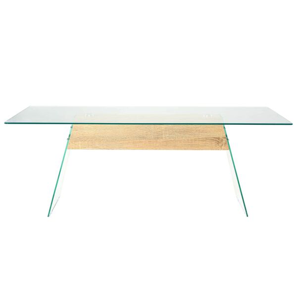 vidaXL Coffee Table Transparent 110 x 55 x 40 cm Glass