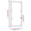 vidaXL Wall Mirror with LED Lights 40x80 cm Glass Rectangle