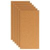 vidaXL Cork Sheet 6 pcs Brown 100 x 50 cm Cork