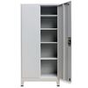 vidaXL Office Cabinet with 2 Doors Steel 90x40x180cm Grey