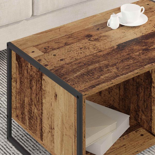 vidaXL Coffee Table Old Wood 80 x 50 x 40 cm Engineered Wood