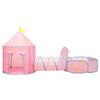 vidaXL Children Play Tent with 250 Balls Pink 301x120x128 cm