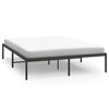 vidaXL Metal Bed Frame without Mattress Black 140x200cm