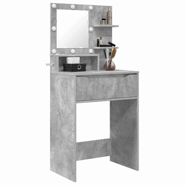 vidaXL Bedroom Dressing Tables Concrete Grey 80 x 39.6 x 135 cm