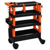 FX-Tools Tool Trolley 4-Tier Black and Orange