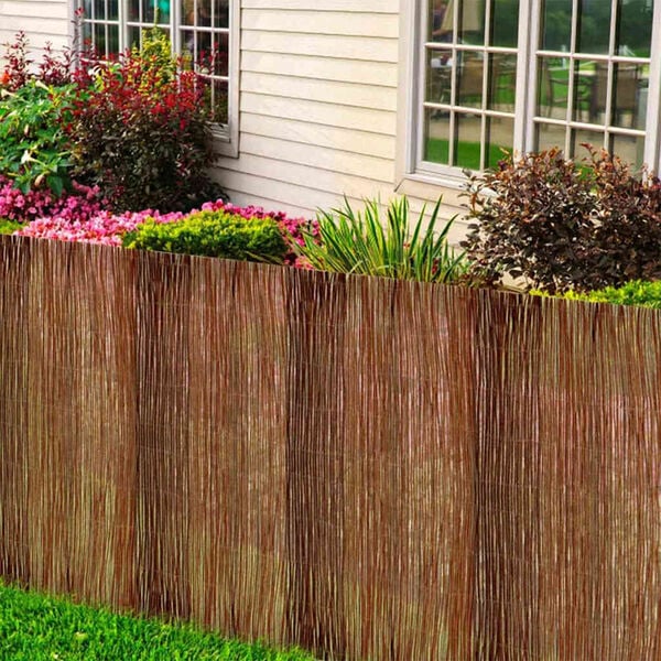 vidaXL Willow Fence Natural 170 x 300 cm Willow