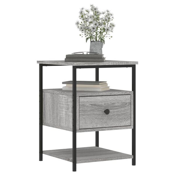 vidaXL Bedside Cabinets 2 pcs Grey Sonoma 40x42x56 cm Engineered Wood