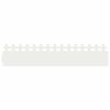 vidaXL Lawn Edgings 20 pcs 103 x 0.05 x 22 cm Steel White