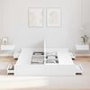 vidaXL Storage Bed Frame White 150 x 200 cm Engineered Wood