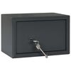 vidaXL Safe Box with Lock Dark grey 31 x 20 x 20 cm Steel