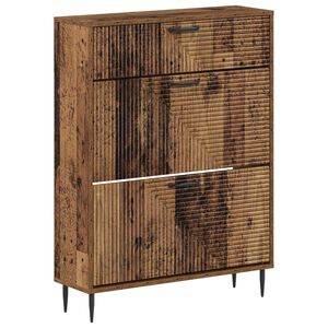 vidaXL Shoe Cabinet HAARLEM 78 x 24 x 103 cm Engineered Wood Old Wood