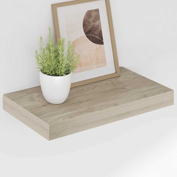 vidaXL Floating Wall Shelf Oak 40x23x3.8 cm MDF