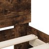 vidaXL Bed Frame without Mattress Smoked Oak 200x200 cm