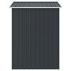 vidaXL Garden Storage Shed Anthracite Steel 204x132x186 cm