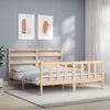 vidaXL Bed Frame without Mattress 160x200 cm Solid Wood Pine