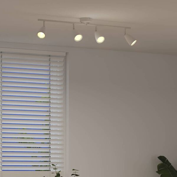 vidaXL Ceiling Spotlight White 69.5 x 12.5 x 10.5 cm Steel