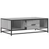 vidaXL Coffee Table Grey Sonoma 100x57x35 cm Engineered Wood and Metal