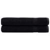 vidaXL Premium Towels SOLUND 2 pcs Black 100x200 cm 600 gsm