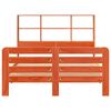 vidaXL Bed Frame without Mattress Wax Brown 120x190 cm Small Double Solid Wood Pine