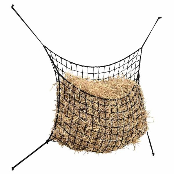 vidaXL Hay Nets 2 pcs Rectangular Black 100x90 cm PP
